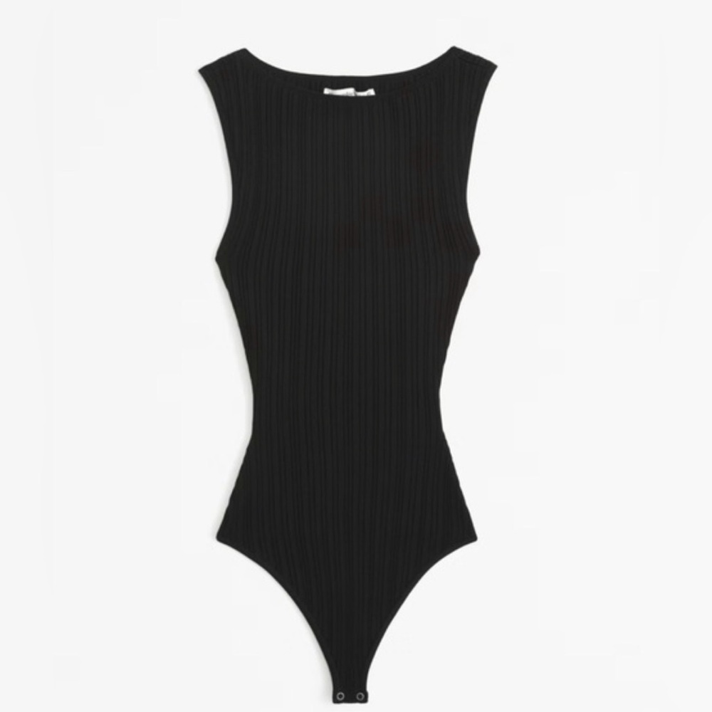 Abercrombie Glossy Slash Bodysuit,Size S